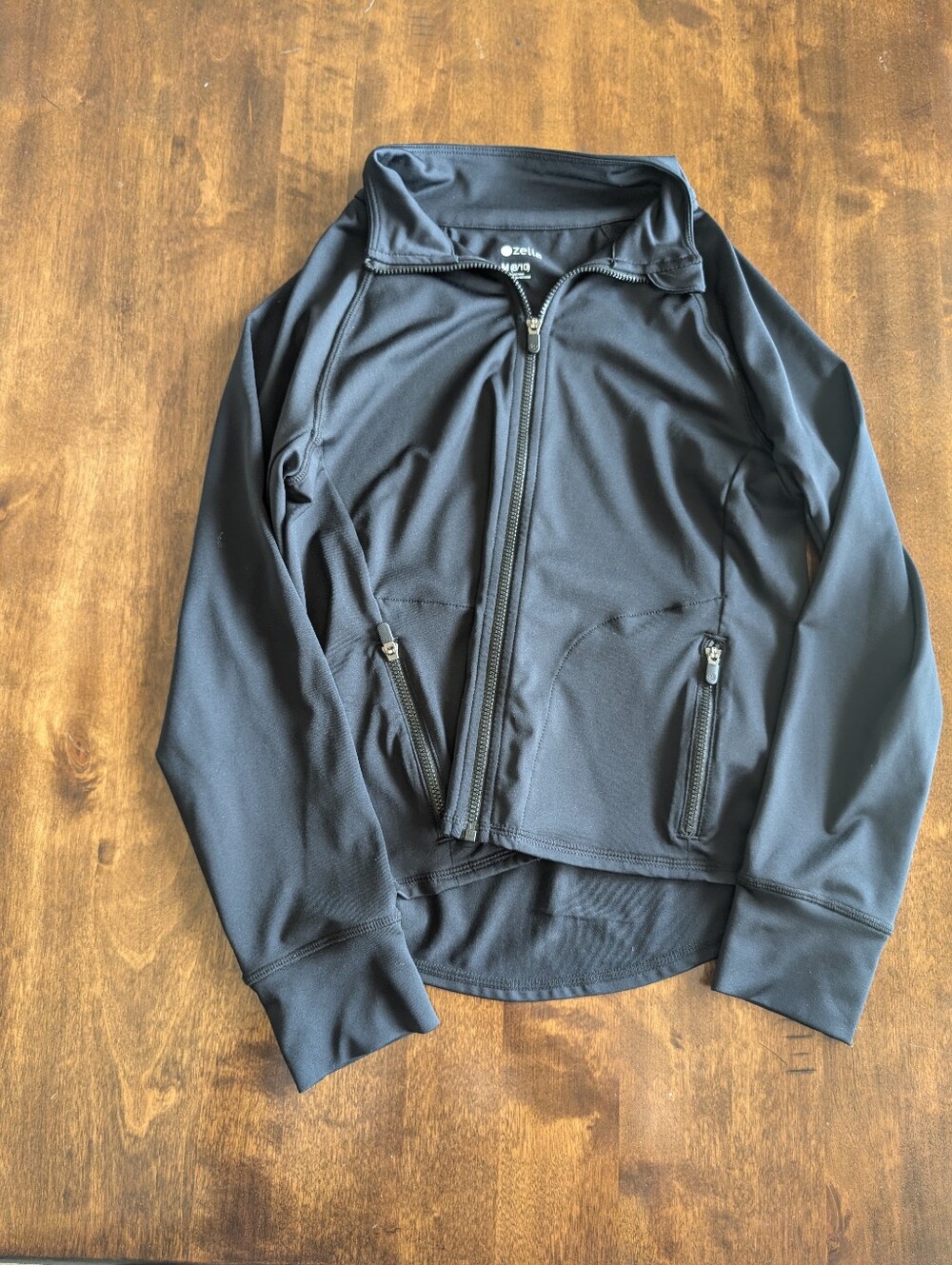 Girls Zella Black Full Zip Athletic Jacket/8-10 Years/ Like New